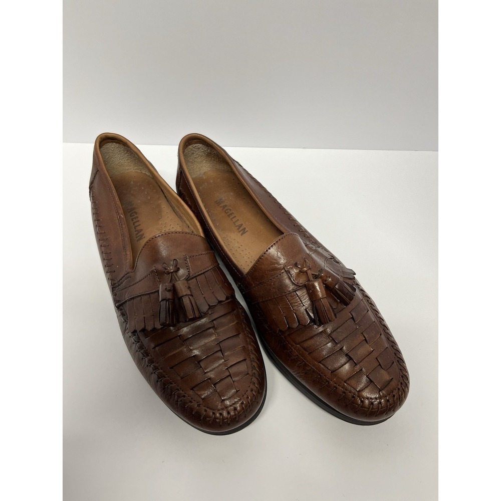 Magellan Brown Tasselled Macapa Kiltie Mens Loafer Size 10M